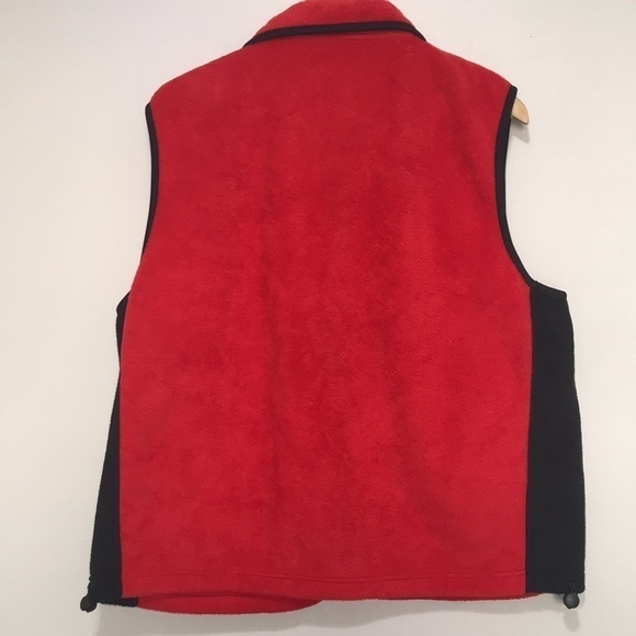 VINTAGE Matrix fashion red fleece sweater vest XL - Picture 4 of 8